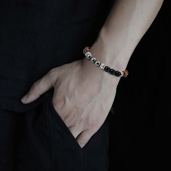Beskyttelsesarmbånd til Beskyttelse Bringer Held og Velstand Hematit Sorte Armbånd