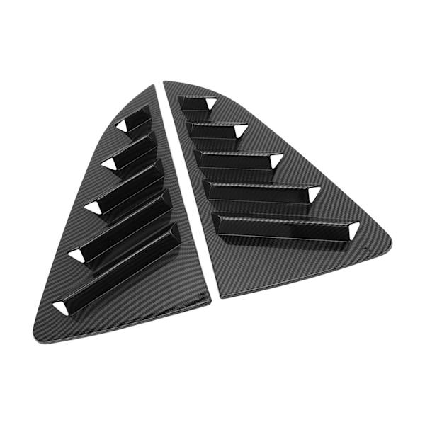 1Par Sidevindu Louver Deksel Beskyttende Stilig Robust Vindu Triangulære Lukker Trim For Mk5 6R 6C Karbonfiber Mønster