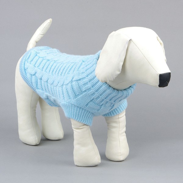 3D Høy Elastisk Ensfarget Hundegenser Vinter Hundeklær Kjæledyr Katteklær Hundeklær