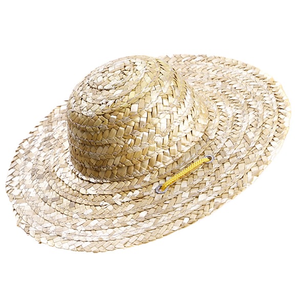 Pet Sombrero Halmhatt Justerbar Hawaii Trädgård Sol Hink Kepsen för Små Hundar Valp Katter
