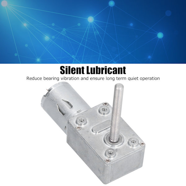 Gearmotor Hastighedsreduktion Orm Selvspærrende M6 Gevind 50mm Aksel Længde JGY‑370DC6V 30RPM
