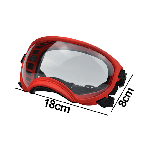 Hundebriller til mellemstore og store racer UV-solbriller Magnetiske klare linser Vindtætte Sne Sport Dyrebriller