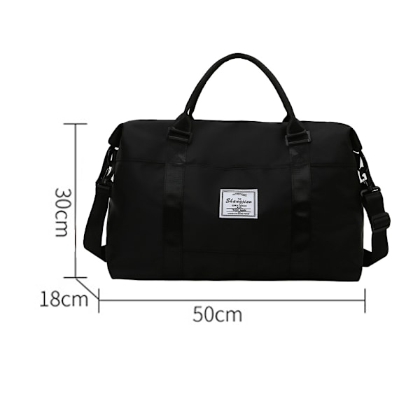 Reiseveske Duffel Gym Bag med tørr og våt separasjon
