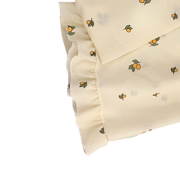 Camisole Pyjamas Tvådelad Set med Bröstkuddar Lös Mjuk Hudvänlig Sommarpyjamas Set för Flickor Orange M