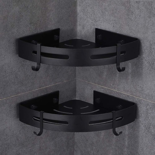 Duschhylla, duschhörnhylla, rostfri, 2-pack