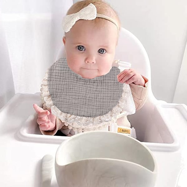 Babyslynger til Piger Vendbare Boho Dobbeltlags Bomulds-Sutte-Slynger med Nylon Pandebåndssæt