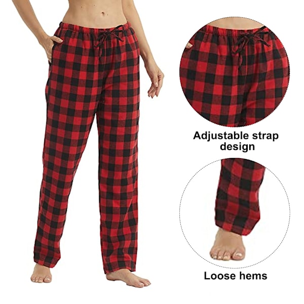 Naisten pyjamahousut, Buffalo Plaid -kuosilla