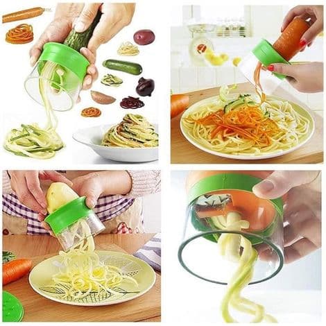 Vegetable Spiralizer, Vegetable Spiralizer, 3-in-1 Vegetable Spaghetti Spiralizer, Vegetable Peeler, for Carrots