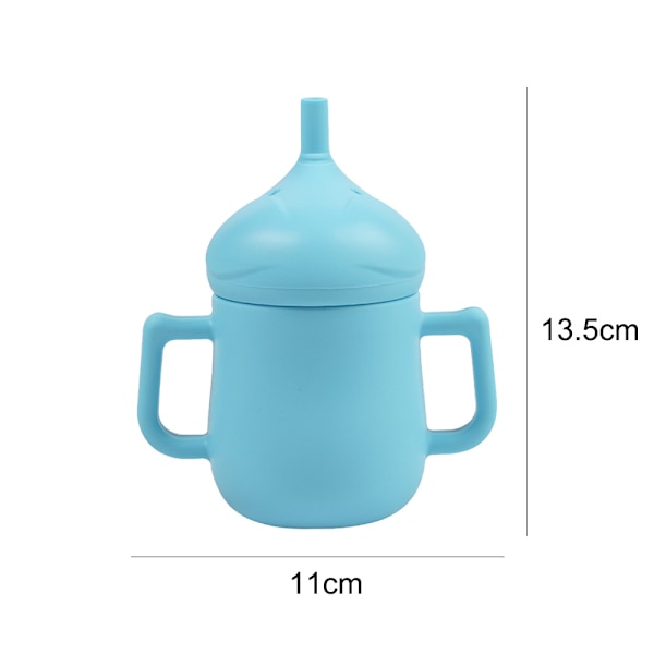 Silikon Sippy Cup med Myk Tut, Lekkasikkert Lopp, Anti-Skli Håndtak for Babyer og Småbarn