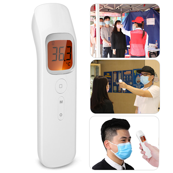 Digital Infraröd Termometer Kontaktlös Noggrann LCD-Display Temperaturmätare