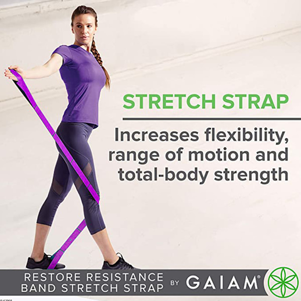 Elastiskt Stretchband med Slingor för Motståndsträning vid Sträckning av Ben och Hamstrings