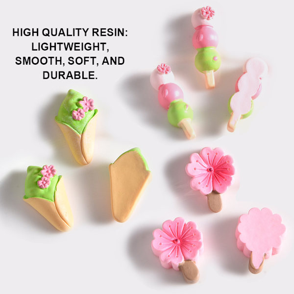 30 stk. Blomsterharpiks, Kunstalbum Flatback Scrapbooking Pynt DIY Scrapbooking Håndværk Tilbehør