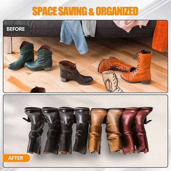 Wader Hanger 2-Pair Boot Rack Garage Boot Storage, Cowboy Boot Holder