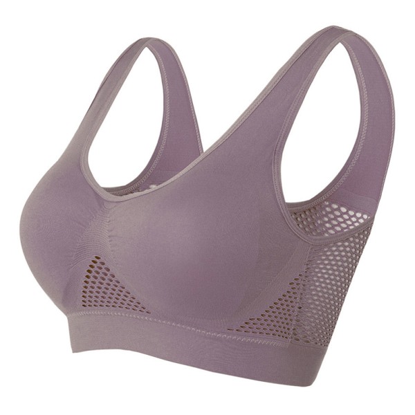 Women's full cover seamless bra with removable padding, mesh