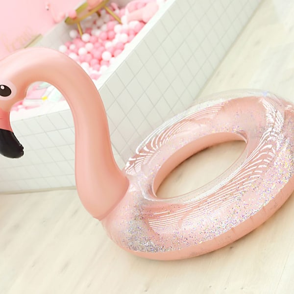 Uppblåsbar Flytbräda, Glitter Sekvensdjur Pool Floats, Pool Uppblåsbar för Barn och Vuxna