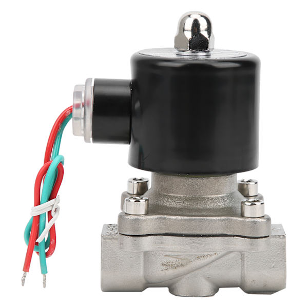 3/8in Solenoidventil Direkte Virkende Normalt Lukket Rustfrit Stål til Vand Luft Olie AC 220V