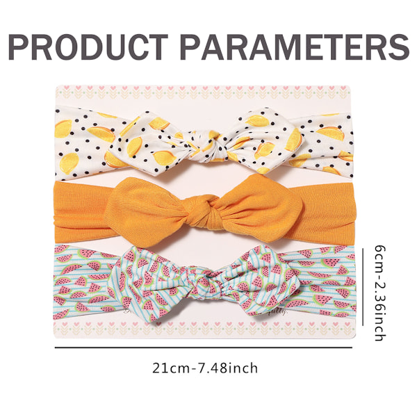 3 stk Baby Donut Styling Hodebånd Hårbånd Hårbue Elastikker for Babyjenter Nyfødt Spedbarn Småbarn Barn