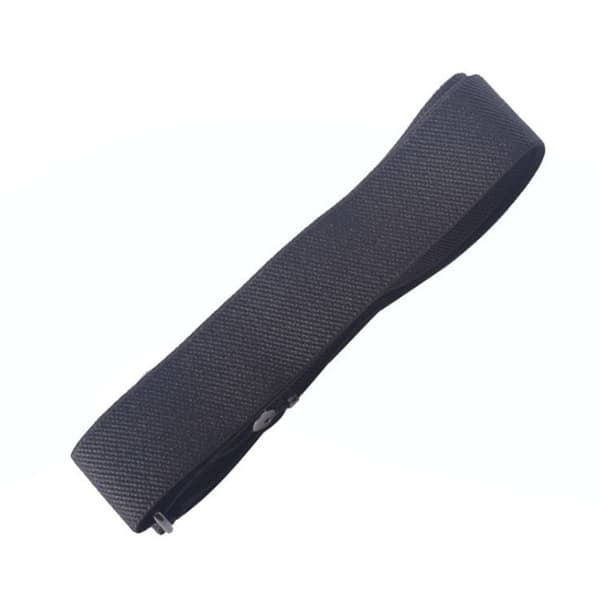 Usynlig elastisk belte uten spenne, belte for jeans og bukser, svart