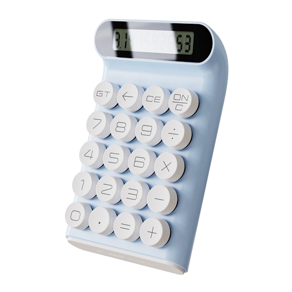 Mekaninen kytkimen laskukone päivittäiseen ja peruskäyttöön toimistossa, LCD-näyttö