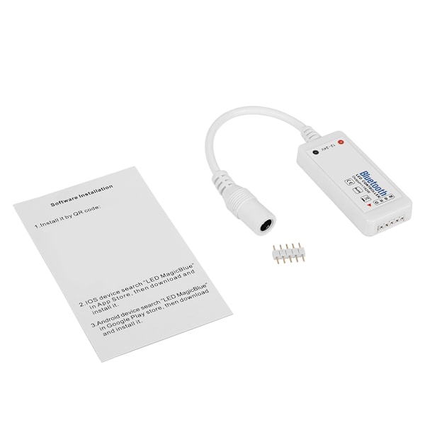 Mini Bluetooth Wifi LED-kontroller DC12-24V Fjernkontroll Smarttelefonstyrt for RGBW-stripe