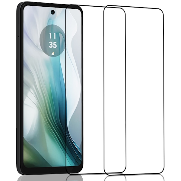Motorola E14 2-Pack Skärmskydd - Härdat Glas 9H - Skydd mot Repor och Smuts