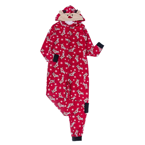 Familiematchende Onesie-pysjamas til jul i fleece