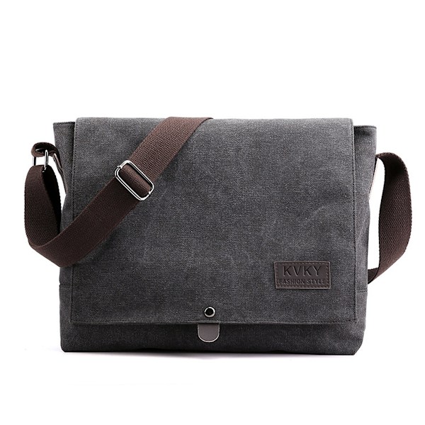 Canvas Vintage Crossbody Väska Axelväska Arbetsväska Casual Multifunktionell Lätt Herrväska