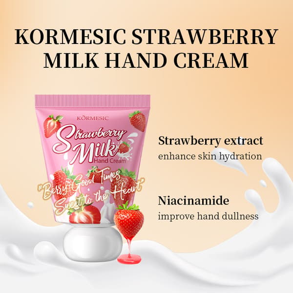 Moisturizing Fruit Milk Hand Cream - Hydrating and Nourishing Orange