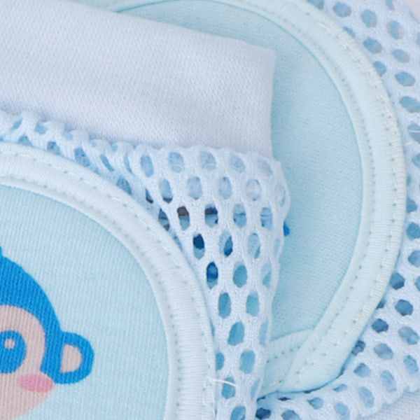 Baby Toddler Kryp Skyddande Knäskydd Mjuka Andningsbara Mesh Knäskydd 2 Par Blå