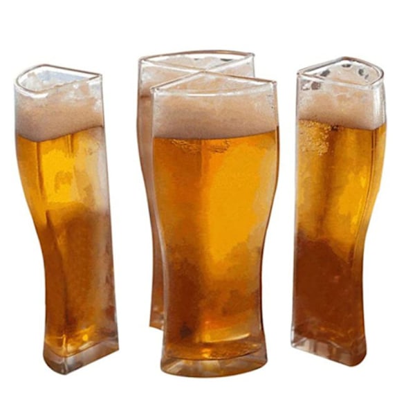 4-i-1 genomskinligt ölglas, akryl ölglas, separerbara ölglas, Super Schooner ölmugg, splittersäker, bärbar, för Oktoberfest, bar,