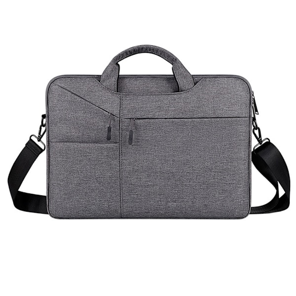 Laptop skulderveske, for 13-13,3 tommers bærbare datamaskiner, arbeidskontoret reiser, indre dimensjoner er 34,5 * 25,5 * 2,5 cm