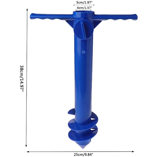 Heavy Duty Strandparasol Sandforankring, Parasolholder Stativ, Strandparasol Sæt med 2 stk. 4-grenede Strandparasol Hængende Krog