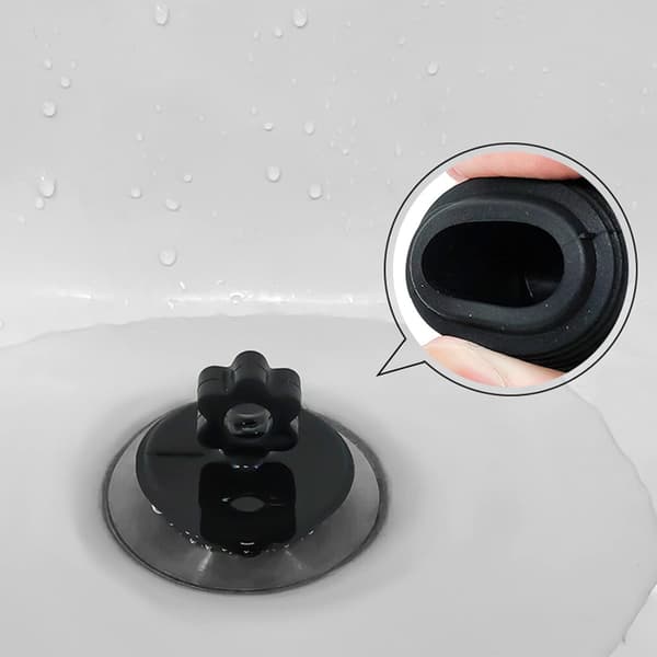 Badekarpropp 2-pakning, 4,6 cm Silikon Badekar Avløpsplugg Hårstopper