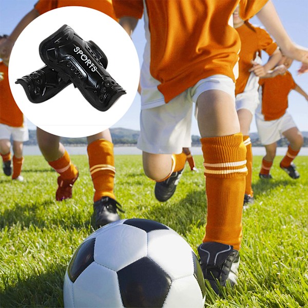 1 Par Fotbollsskydd för Ungdomar, Lätt och Andningsbart Barnskydd för Vaden, Fotbollsutrustning för Pojkar, Flickor, Barn och Tonåringar