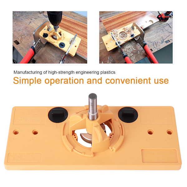 Hinge Hole Opener - Tarkkuusovioiden Porain Jig - Porainohjain - Puutyökalujen Sarja 35mm