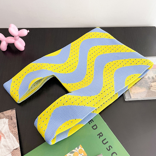 Dame Tote Bag Retro Sød Lille Strikket Vesttaske Bærbar Bento Taske Casual Shopping Udendørs Håndtaske