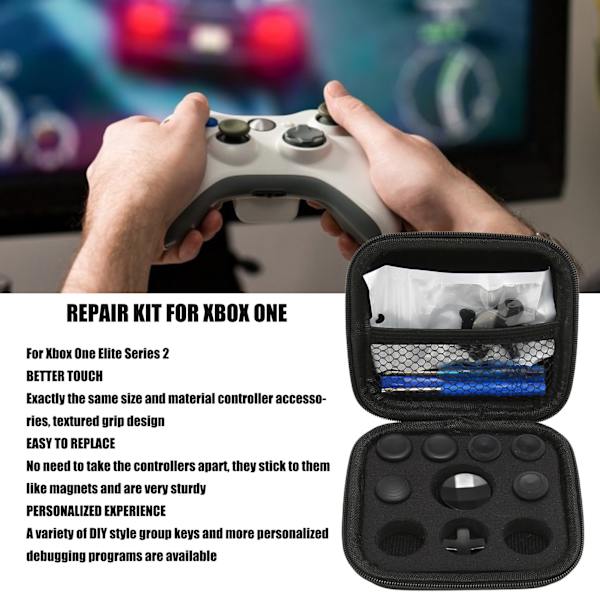 Tillbehör för Elite Series 2-kontroll - Speltillbehör - Ersättning för Xbox One Elite Series 2 - Plätering Svart