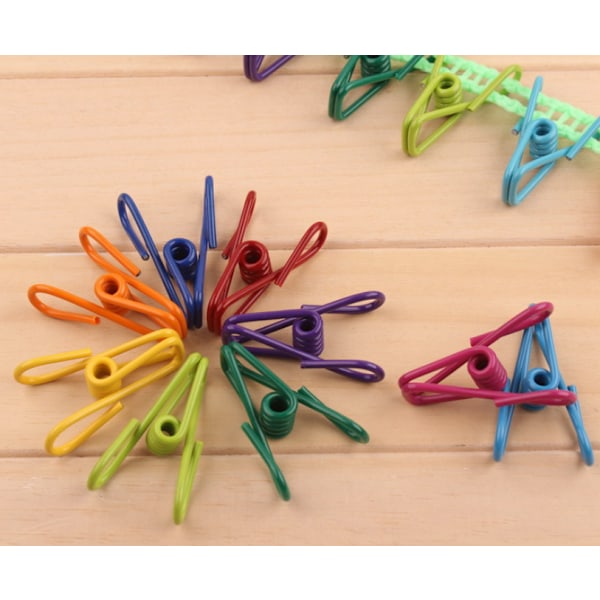 Diverse Chip Bag Clips Utility Pack om 30 - PVC 2 tums belagd färgglad försegling för att försegla mat - pappershållare, klädselklämma för att hänga tvätt,