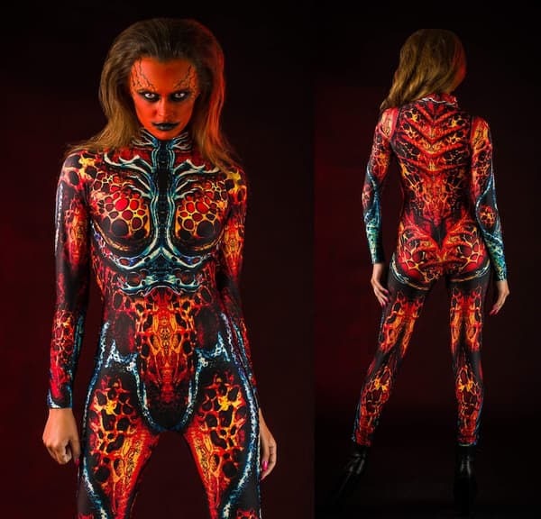(VuxenM) Halloweenkostume, heldragt til kvinder og piger
