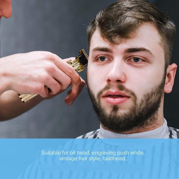 Hårklippar för Män Professionell t-bladtrimmer, för hårsnitt, bärbar hårtrimmer
