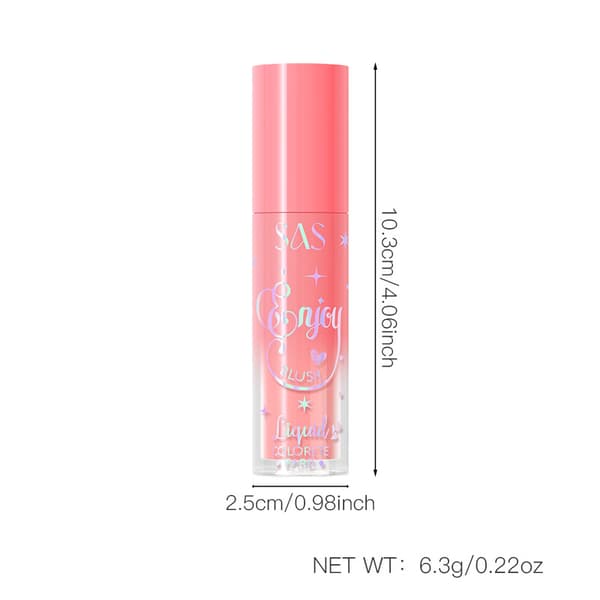 Specialized, highly pigmented, waterproof, long-lasting, natural liquid blush SAC164