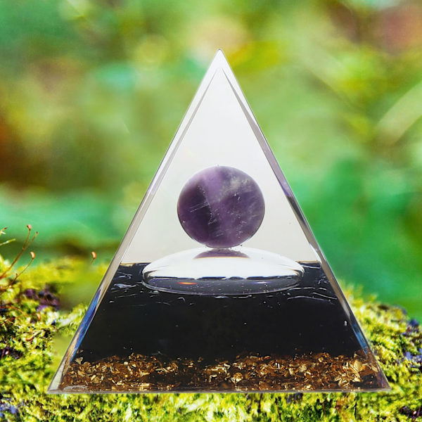 Positiv Energi Pyramide 6cm Stjernehimmel Tai Chi Healing Krystal Pyramider til Stressreduktion Yoga