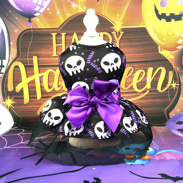 1 kpl Musta ja Violetti Kallo Lemmikkieläimen Puku Koiran Vaatteet Halloweenin Pukeutumiseen