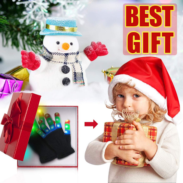 Barne-LED-fingerlys Hansker Kule Morsomme Leke for Barn - Gaver til Barn