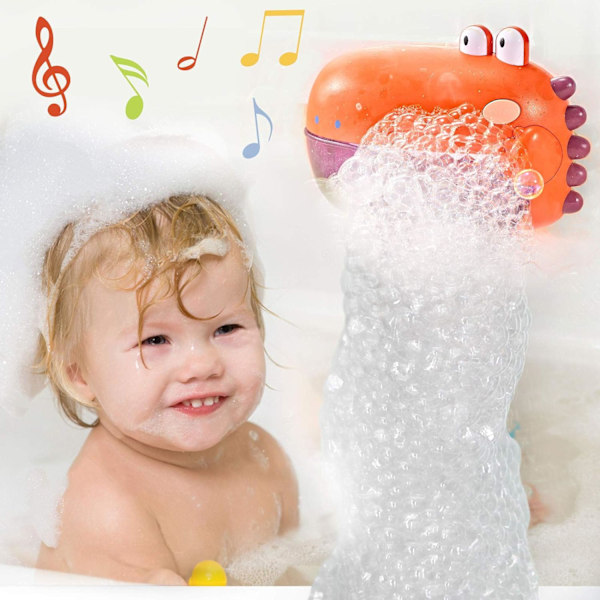 Dinosaurie Badleksak, Bubbelbadsmakare för Badkaret Blåser Bubbel, Badleksaker med Musik Gör Fantastiska Presenter till Småbarn, Sjung Sånger Badbubbel