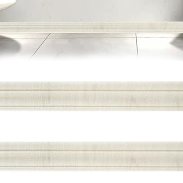 2 Rullar Tapetkant Självhäftande Flexibel Skumlister, Vägglist Kantlist 3D Mönster Dekal DIY Dekoration Vägglinjer