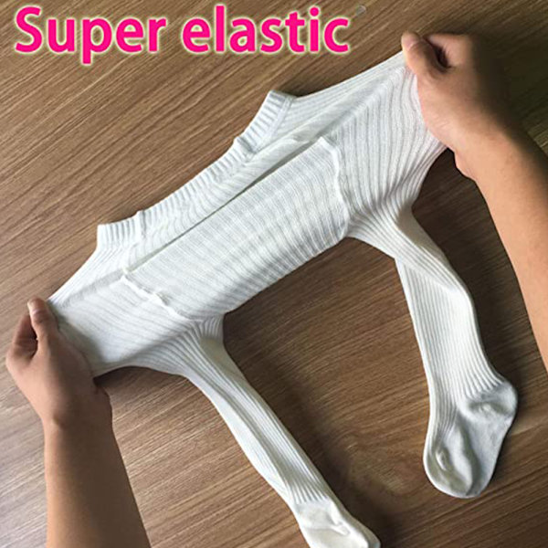 4-pack Baby Strumpbyxor – Tjocka Toddler Leggings för Flickor – Sömlösa Stickade Bomullsstrumpor – Spädbarns Strumpbyxor