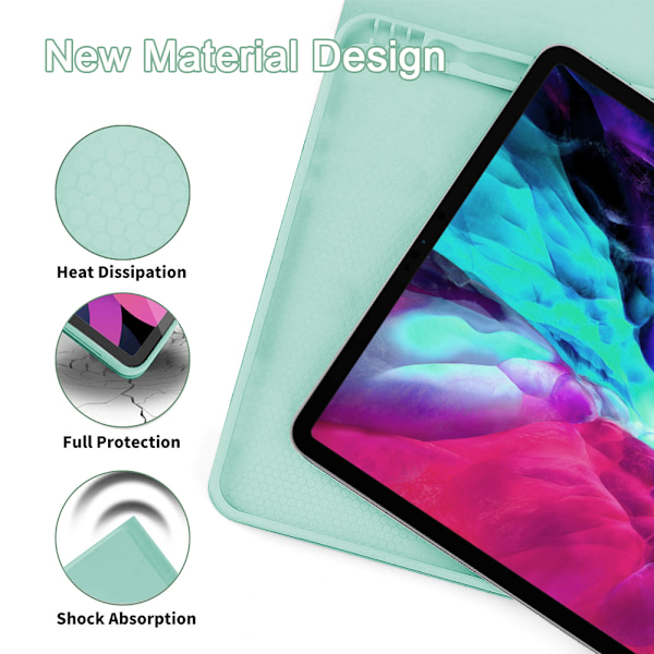Tangentbordsfodral Trådlöst tangentbordsskydd med pennhållare Tangentbordsfodral för ipad 11-tums Pro/10,9 Universal [2021/2020/2018]