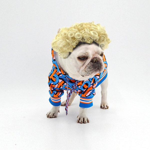Sjov Hundekatte Cosplay Paryk, til Halloween, Jul, Fester, Festivaler, Hundeparykker til Små, Mellemstore og Store Hunde