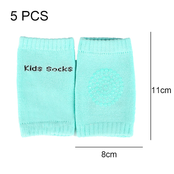 5 par baby kryp-skydd halkfria knäskydd för att skydda babyns knän